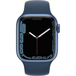 Apple Watch Series 7 (2021) GPS + Cellular 45 mm - Aluminium Bleu - Bracelet sport Bleu