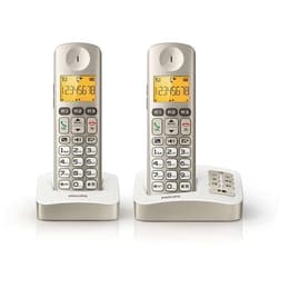 Téléphone fixe Téléphone sans fil avec répondeur perle Philips XL3052C/FR