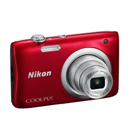 Compact Coolpix A100 - Rouge + Nikon Nikon Nikkor Wide Optical Zoom 4,6-23mm f/3.2-6.5 f/3.2-6.5