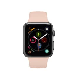 Apple Watch (Series 4) 2018 GPS 44 mm - Aluminium Gris sidéral - Sport Rose