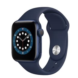 Apple Watch (Series 6) 2020 GPS + Cellular 40 mm - Aluminium Bleu - Bracelet sport Bleu