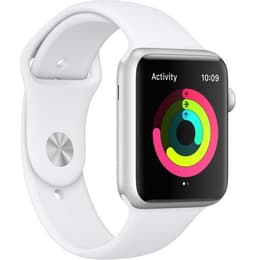 Apple Watch (Series 3) 2017 GPS 42 mm - Aluminium Argent - Sport Blanc