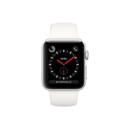 Apple Watch (Series 3) 2017 GPS 42 mm - Aluminium Argent - Sport Blanc
