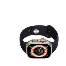 Apple Watch (Ultra) 2022 GPS 49 mm - Titane Gris - Bracelet sport Noir