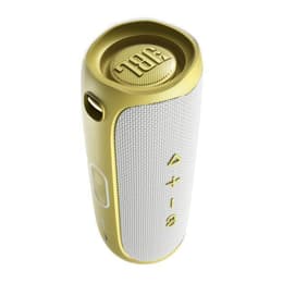 Enceinte Bluetooth JBL Flip 5 Tomorrowland Edition - Blanc/Or