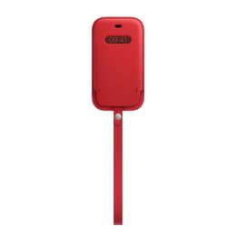 Coque en cuir Apple iPhone 12 mini - Magsafe - Cuir Rouge