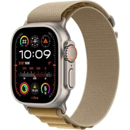 Apple Watch Ultra 2 (2023) GPS + Cellular 49 mm - Titane Titane naturel - Boucle Alpine Lumière stellaire