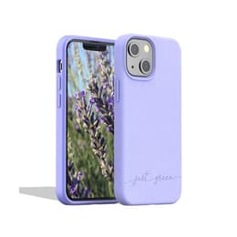 Coque iPhone 13 mini - Matière naturelle - lavande