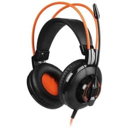 Casque réducteur de bruit gaming filaire avec micro Somic G925 - Noir/Orange