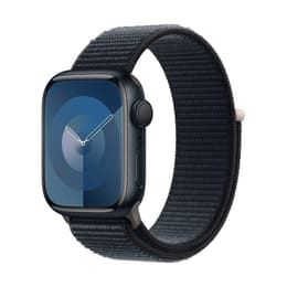 Apple Watch Series 9 (2023) GPS + Cellular 41 mm - Aluminium Minuit - Boucle sport Bleu