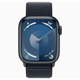 Apple Watch Series 9 (2023) GPS + Cellular 41 mm - Aluminium Minuit - Boucle sport Bleu