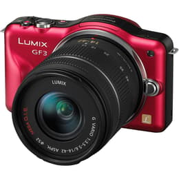 Hybride Lumix DMC-GF3 - Rouge/Noir + Panasonic Lumix G Vario 14-42mm f/3.5-5.6 ASPH f/3.5-5.6