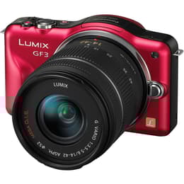 Lumix DMC-GF3 - Rouge/Noir + Panasonic Lumix G Vario 14-42mm f/3.5-5.6 ASPH f/3.5-5.6