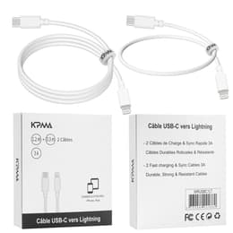 Câble (USB-C + Lightning) - Kpma