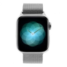 Apple Watch (Series 4) 40 mm - Acier inoxydable Argent - Milanais Argent