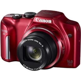 Compact PowerShot SX170 IS - Rouge + Canon Canon Zoom lens 28-448 mm f/3.5–5.9 f/3.5–5.9