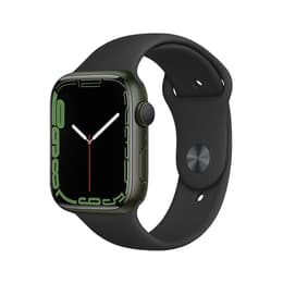 Apple Watch Series 7 (2021) GPS + Cellular 41 mm - Aluminium Vert - Bracelet sport Noir
