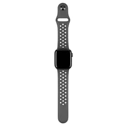 Apple Watch (Series 6) 2020 GPS 44 mm - Aluminium Gris sidéral - Bracelet sport Nike Noir/Blanc