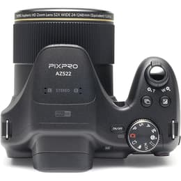 Hybride PixPro AZ525 - Noir + Kodak PixPro Aspheric HD Zoom Lens 52x Wide 24-1248mm f/2.8-5.6 f/2.8-5.6