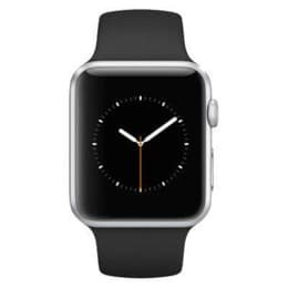 Apple Watch (Series 4) 2018 GPS + Cellular 44 mm - Aluminium Argent - Sport Noir