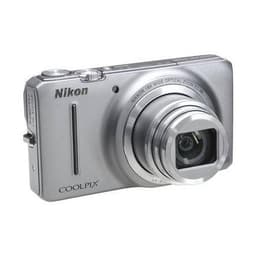 Compact Coolpix s9200 - Argent + Nikkor Nikkor 18X Wide Optical Zoom 25-450mm f/3.5-5.9 ED VR f/3.5-5.9