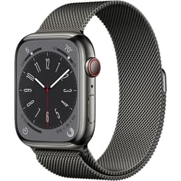 Apple Watch (Series 8) 2022 GPS 45 mm - Aluminium Gris - Bracelet milanais Gris
