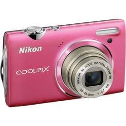 Compact Coolpix S5100 - Rose Pâle + Nikon Nikon Nikkor 5x Wide Optical Zoom VR 5,0-25,0mm f/2.7-6.6 f/2.7-6.6