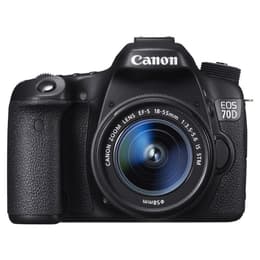 Reflex EOS 70D - Noir + Canon Canon Zoom Lens EF-S 18-55mm f/3.5 - 5.6 IS STM f/3.5-5.6 IS STM