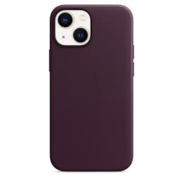 Coque Apple iPhone 13 Mini - Magsafe - Cuir Mauve