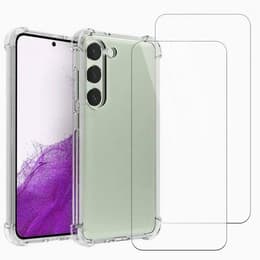 Coque Galaxy S23 FE et 2 écrans de protection - TPU - Transparent