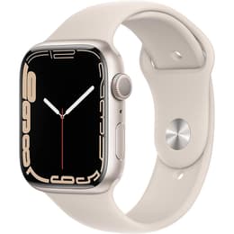 Apple Watch (Series 7) 2021 GPS 41 mm - Aluminium Lumière stellaire - Bracelet sport Lumière stellaire