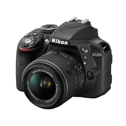 Reflex D3300 - Noir + Nikon AF-S DX Nikkor 55-200mm f/4-5.6G ED f/4-5.6