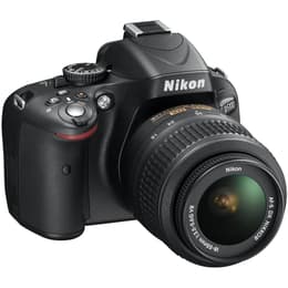 Reflex D5100 - Noir + Nikon AF-S DX Nikkor VR f/3.5-5.6