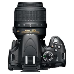 Reflex D5100 - Noir + Nikon AF-S DX Nikkor VR f/3.5-5.6
