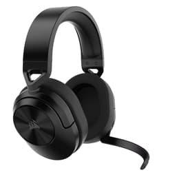 Casque réducteur de bruit gaming filaire avec micro Corsair HS55 Stereo Carbon - Noir
