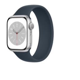 Apple Watch (Series 6) 2020 GPS 44 mm - Aluminium Argent - Boucle sport Bleu