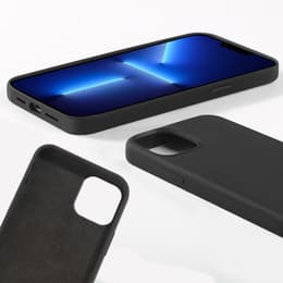 Coque iPhone 13 Pro Max et 2 écrans de protection - Silicone - Noir