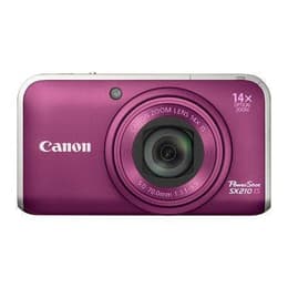 Compact PowerShot SX210 IS - Mauve/Gris + Canon Canon Zoom Lens 28-392 mm f/3.1-5.9 f/3.1-5.9