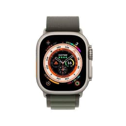 Apple Watch (Ultra) 2022 GPS + Cellular 49 mm - Titane Gris - Bracelet sport Noir