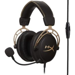 Casque réducteur de bruit gaming filaire avec micro Hyperx Cloud Alpha - Noir/Or