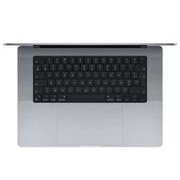 MacBook Pro 16" (2021) - Apple M1 Max avec CPU 10 cœurs et GPU 32 cœurs - 64Go RAM - SSD 8000Go - Écran standard - AZERTY - Français