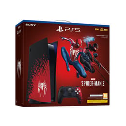 PlayStation 5 825Go - Rouge - Edition limitée Marvel's Spider-Man 2 + Spider-Man 2