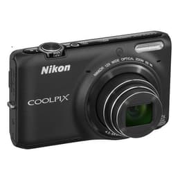 Compact Coolpix S6500 - Noir + Nikon Nikon Nikkor 12x Wide Optical Zoom ED VR 25-300 mm f/3.1-6.5 f/3.1-6.5