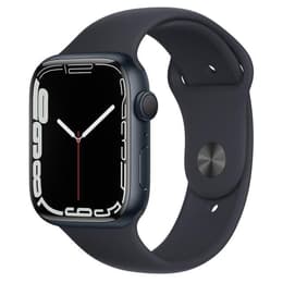 Apple Watch (Series 7) 2021 GPS 45 mm - Aluminium Noir - Bracelet sport Noir