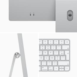 iMac 24" (2021) Apple M1 avec CPU 8 cœurs GPU 8 cœurs - 256 Go SSD - 8 GB QWERTY - Portugais Verre standard