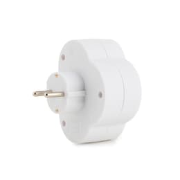 Accesoire TV Multiprise avec interrupteur on/off 2 prises Perel EB2SWN