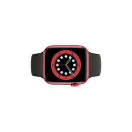 Apple Watch (Series 7) 2021 GPS + Cellular 41 mm - Aluminium Rouge - Bracelet sport Noir