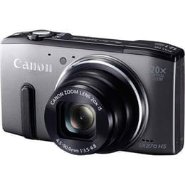 Compact PowerShot SX270 HS - Gris/Noir + Canon 20X IS Zoom Lens f/3.5-6.8