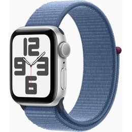 Apple Watch (Series SE) 2022 GPS 40 mm - Aluminium Argent - Boucle sport Bleu