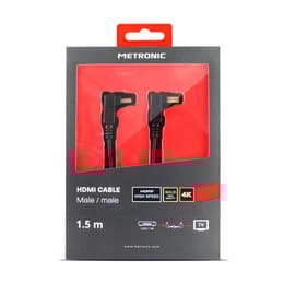 Câble Metronic High Speed Flat Angle HDMI Male to Male 1.5m 370266